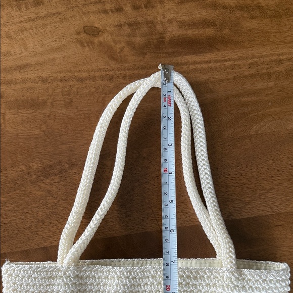 The Sak Cream crocheted mini Shoulder Tote - Picture 4 of 9